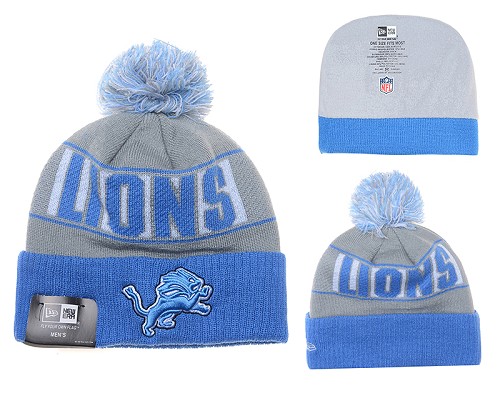 NFL Detroit Lions Logo Stitched Knit Beanies 005